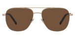 Matte Pale Gold / Dark brown