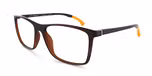 Black with Orange Tips