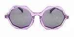 Crystal purple with glitter / Polarized grey color UV400 protection lenses