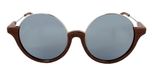 Melted brown / Mirror effect grey color UV400 protection lenses