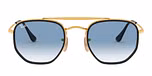 GOLD / gold / clear gradient blue