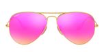 MATTE ARISTA / gold / crystal brown mirror fucsia polarized (Polarized Flash Lenses)