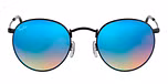 SHINY BLACK / black / brown gradient mirror blue