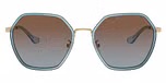 Transparent Blue / Blue Brown Gradient