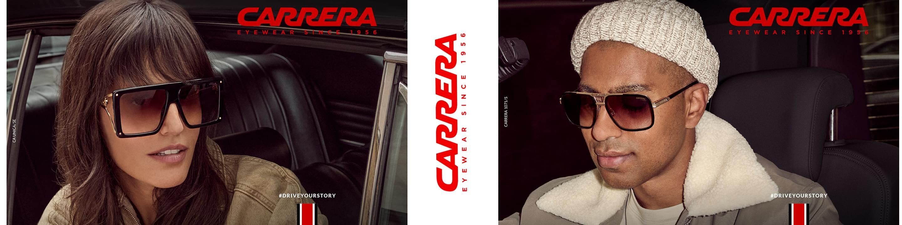 Carrera designer sunglassess desktop banner