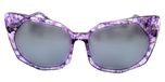 Crystal purple marble / Mirror effect grey color UV400 protection lenses