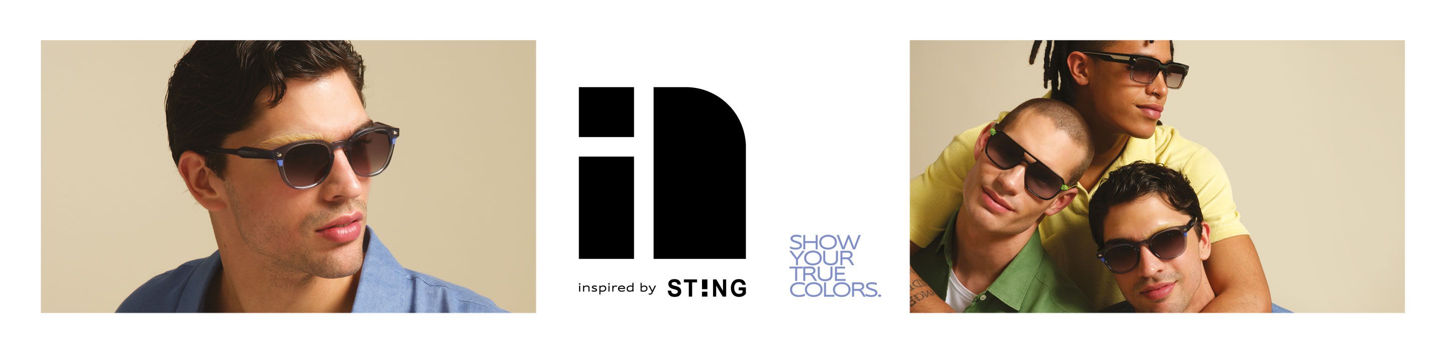 Sting designer sunglassess desktop banner