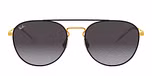 GOLD TOP ON BLACK / black / light grey gradient dark grey