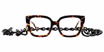 Tortoise + Grandioso Night Black Acrylic Chain 740 mm