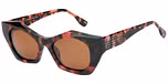 Pink Tort with Brown Lens