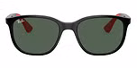 Black On Red / Dark Green