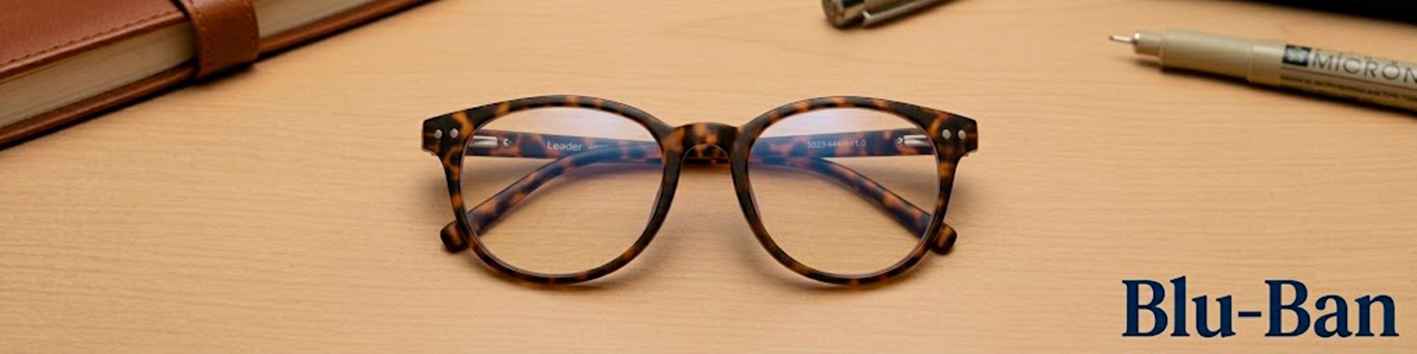 Blu-Ban designer sunglassess desktop banner