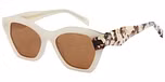 Cream / Brown with Brown Lens