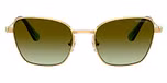 Gold / Gold / Green Gradient Brown