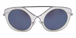 Silver / Crystal light yellow / Mirror effect grey color UV400 protection lenses