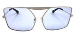 Matt silver / Light blue color UV400 protection lenses