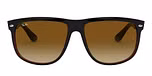 TOP BLACK ON BROWN / black / brown gradient dark brown
