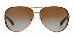 GOLD/DK CHOCOLATE BROWN / brown gradient polarized