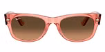 Transparent Pink / Pink / Light Brown Gradient Black