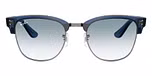 Transparent Navy Blue On Gunmetal / Clear Gradient Blue
