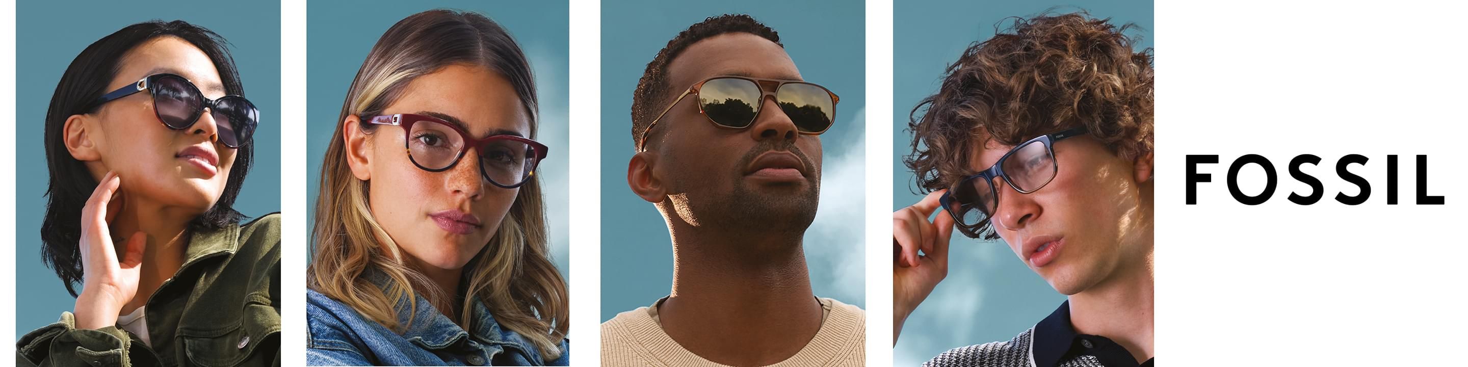 Fossil designer sunglassess desktop banner