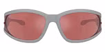 Matte grey / Red hiper mirror