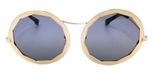 Matt gold / Mirror effect grey color UV400 protection lenses