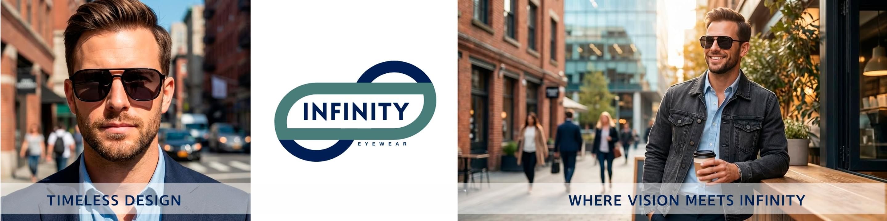 Infinity designer sunglassess desktop banner