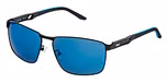 TOTAL SEMI MATT BLACK / SMOKE/MIRROR BLUE