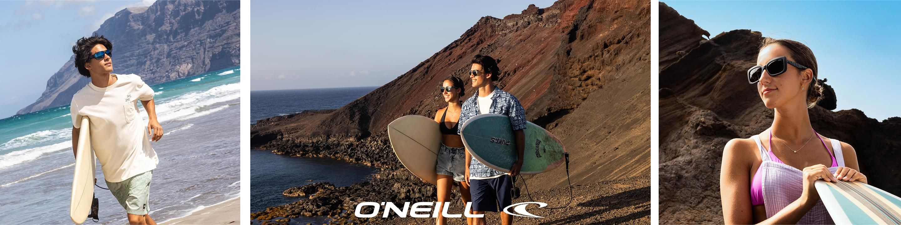 O'Neill designer sunglassess desktop banner