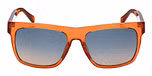 SHINY DARK ORANGE / SHINY DARK ORANGE / BLUE MIRROR