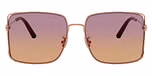 Shiny Rose Gold / Sunset Peach Gradient