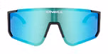 Matte Black with Blue  Mirror Lenses