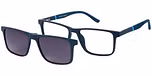Blue with Grey Clip-on