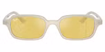 Cloudy Warm White / Yellow Mirror Flash Gold