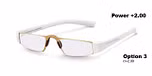 Gold White K20 +2.00 dioptries