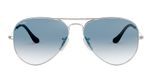 SILVER / silver crystal clear gradient blue
