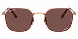 Light Brown / Dark violet polarized