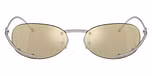 Brushed silver / Yellow mirror intern blue