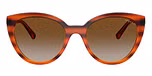 Striped Dark Havana / Brown / Grey Gradient Brown Polarized