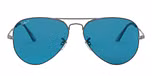 GUNMETAL / gunmetal / blue polarized