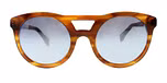 Brown horn / Mirror effect grey color UV400 protection lenses