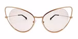 Matt gold / Light orange color UV400 protection lenses