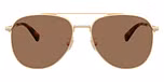 Satin Light Gold / Brown Solid