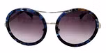 Blue marble / Matt silver / Gradient grey color UV400 protection lenses