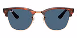 Striped Havana On Rose Gold / Dark Blue