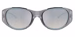Metallic grey / Brown gradient mirror silver