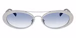 Silver / Silver / Clear Gradient Blue