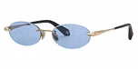 SHINY ROSE GOLD / BLUE