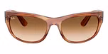 Striped Brown / Clear Gradient Brown